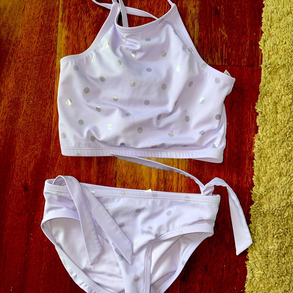 Purple Justice swim two piece size 7